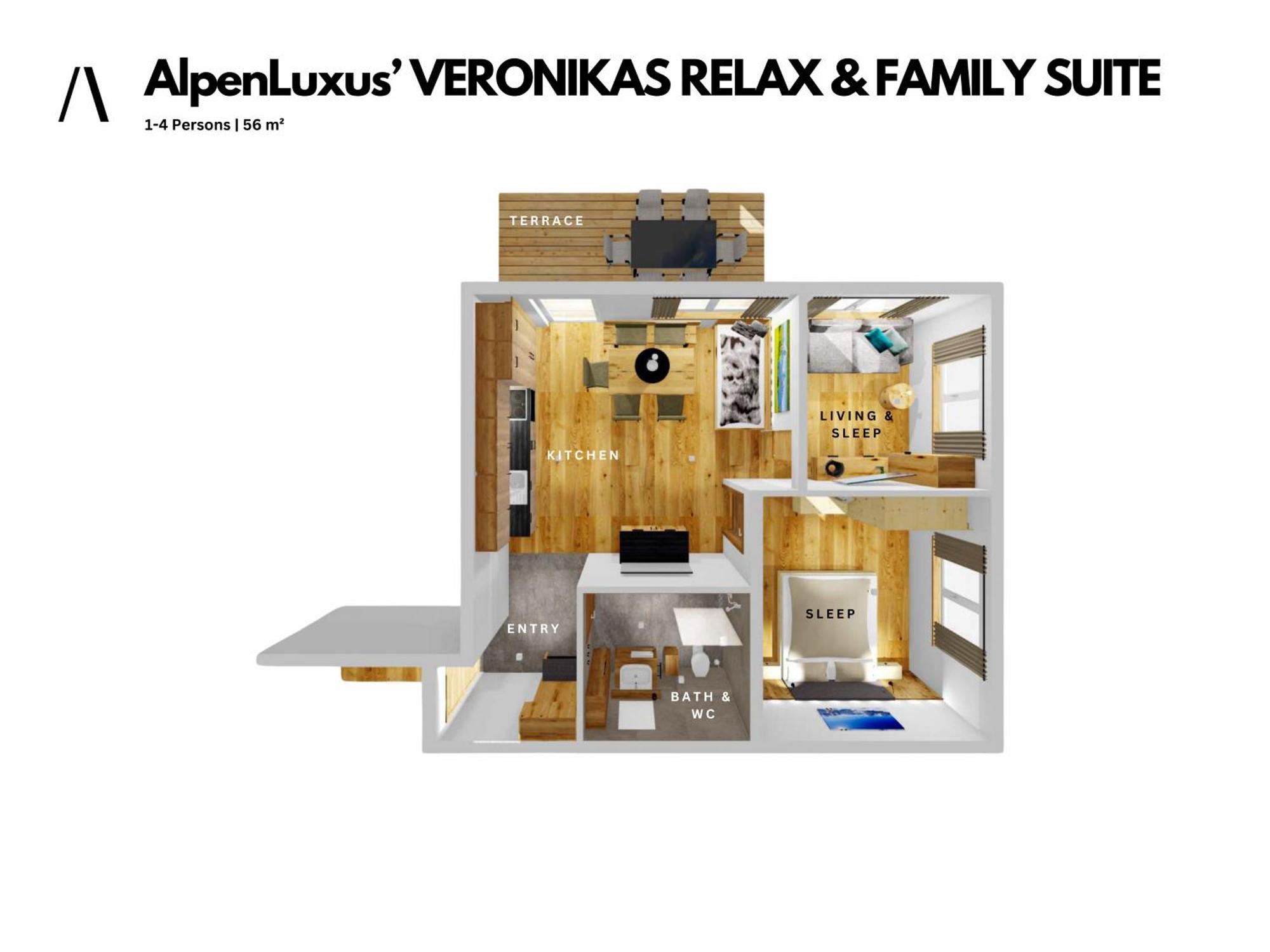 Veronikas Relax & Family Suite - Sun Terrace And Car Park By Alpenluxus Appartements ฟือเกน ภายนอก รูปภาพ